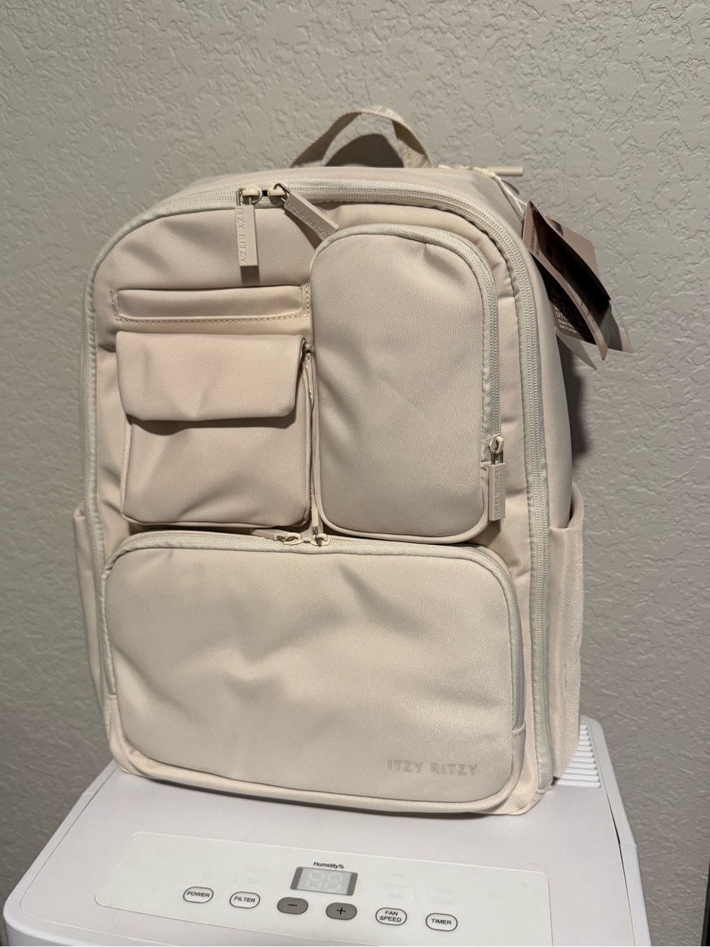 Itzy Ritzy Belong Utility Backpack Diaper Bag in Cream NWT